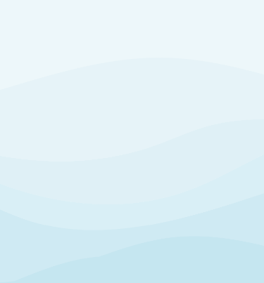 Light blue background image with 4 waves on top of each other built for mobile devices