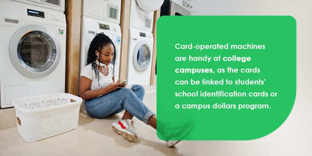 Card operated on sale washer and dryer