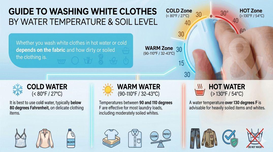 What Temperature Do I Wash White Clothes In